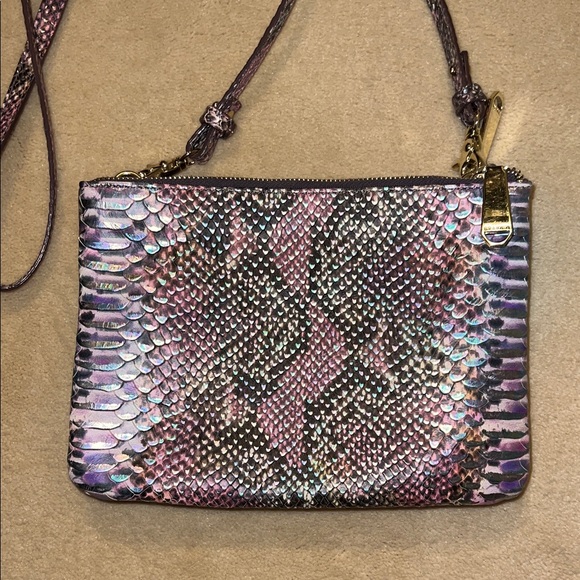 Brahmin Exotic Pink and Black Crossbody Bag - Picture 4 of 9